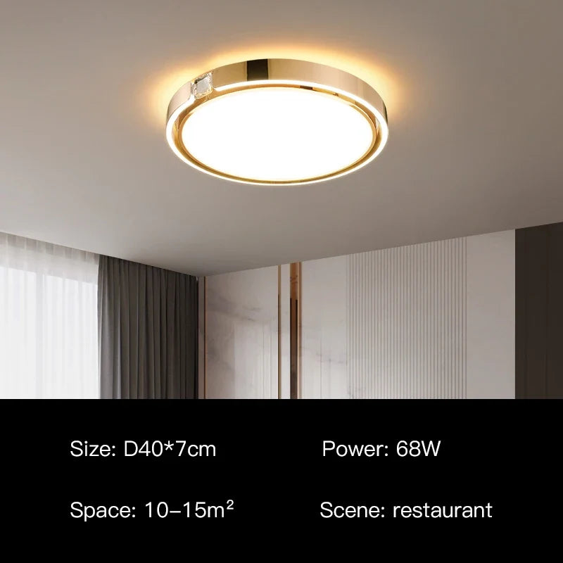 plafonnier moderne à anneau design luxe pour intérieur