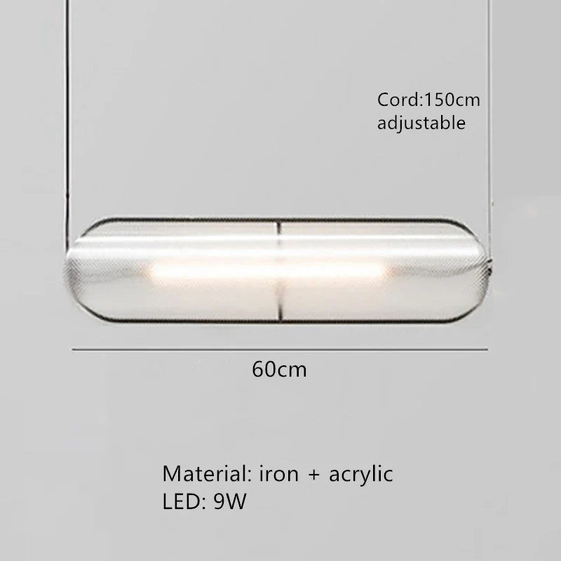 suspension led moderne réglable pour intérieur et décoration