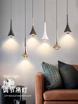 Bedroom bedside chandelier modern simple can lift creative light luxury main bed headlamp small chandelier restaurant chandelier