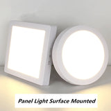 Plafonnier led carré monté en surface éclairage led froid