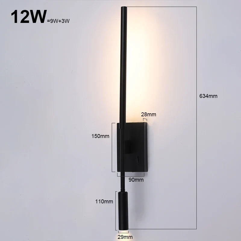 applique led moderne pour décoration canapé