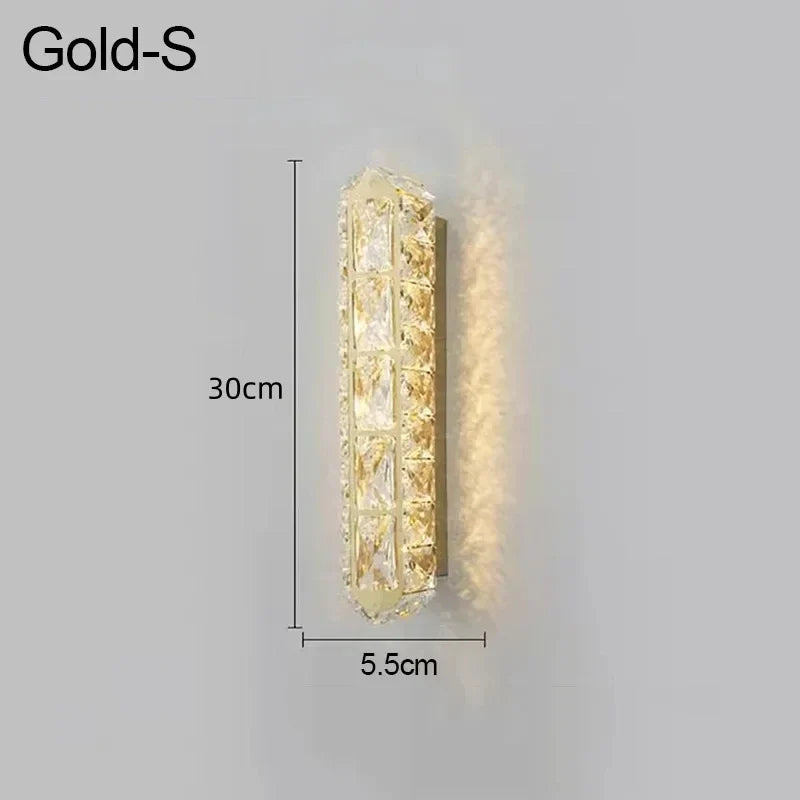 applique murale led ovale moderne en cristal pour décoration intérieure