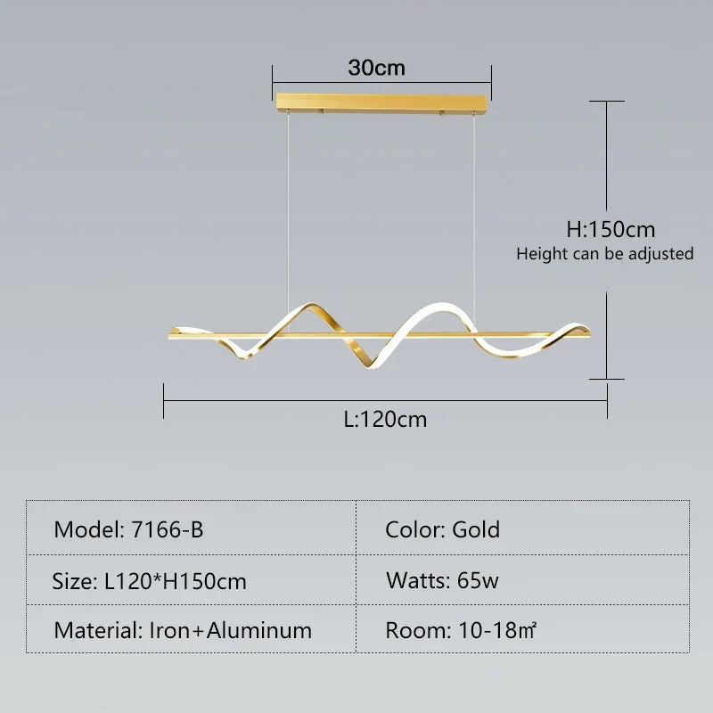 suspension moderne à led au design minimaliste élégant