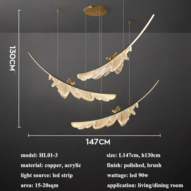 lustre led moderne pour table de restaurant décoration maison