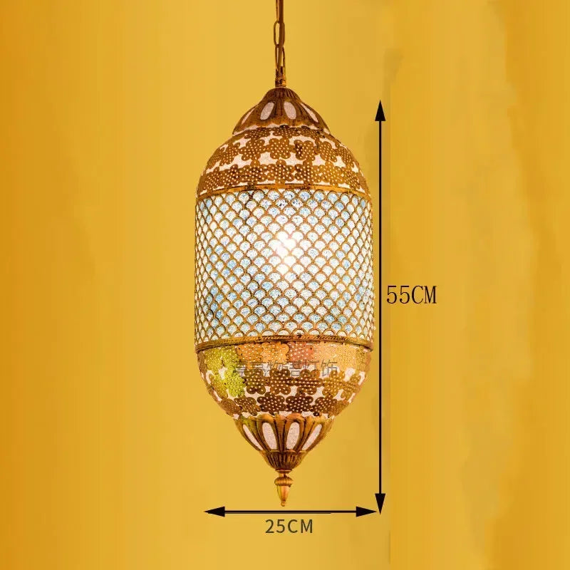 lustre suspendu asiatique décoratif pour intérieur bohème