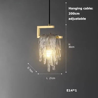 suspension art déco cristal luminaire élégant pour intérieur moderne