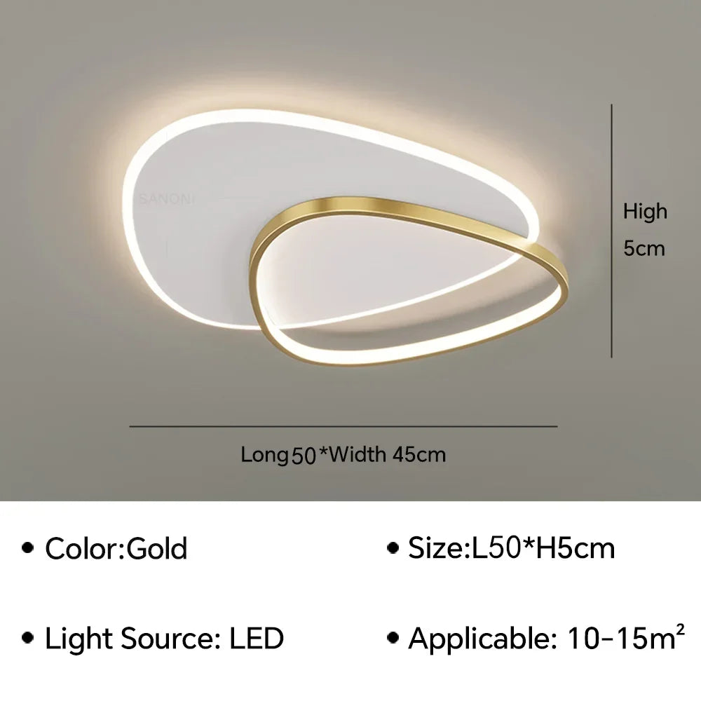 lustre intérieur moderne à leds pour décoration de la maison