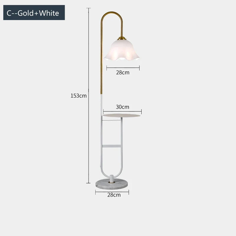 lampadaire en acrylique design pour un éclairage moderne intérieur