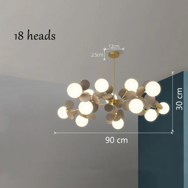 sandyha lustre moderne en verre coloré design créatif pour hôtel