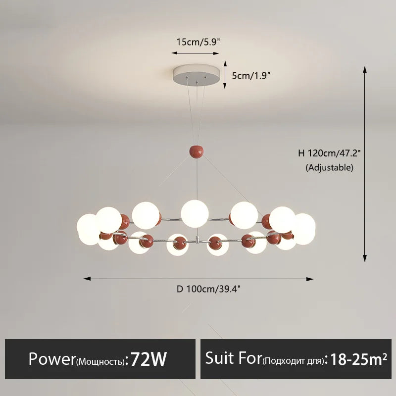 suspension moderne led pour décoration intérieure élégante