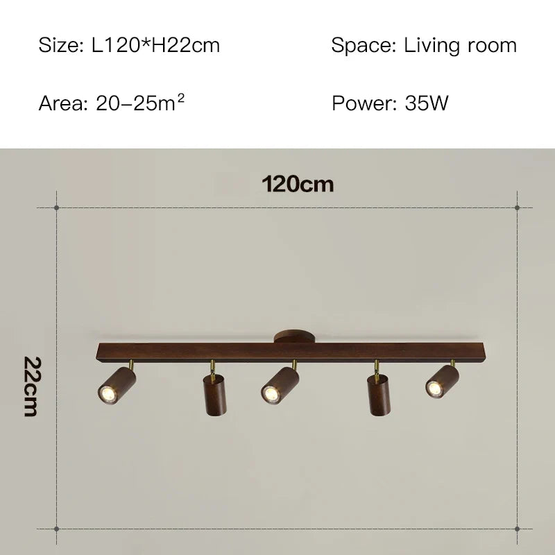 plafonnier led moderne en bois pour intérieur élégant
