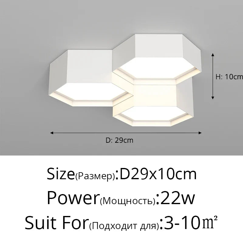 plafonnier design en nid dabeille pour intérieur créatif