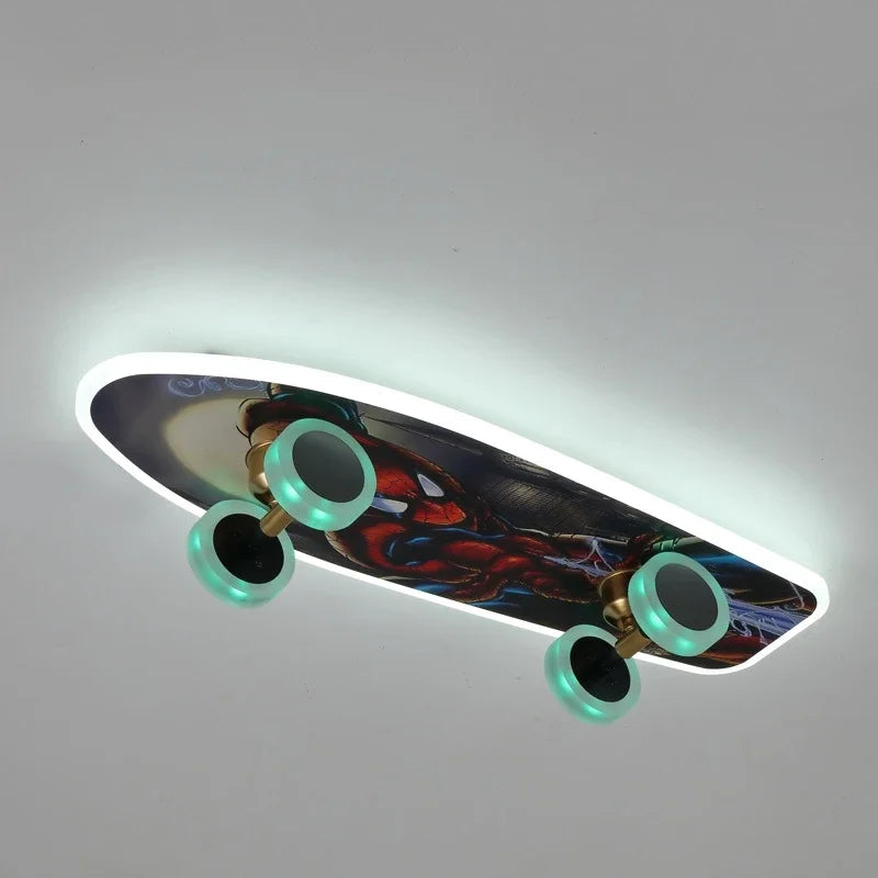 Plafonniers créatifs en forme de Skateboard
