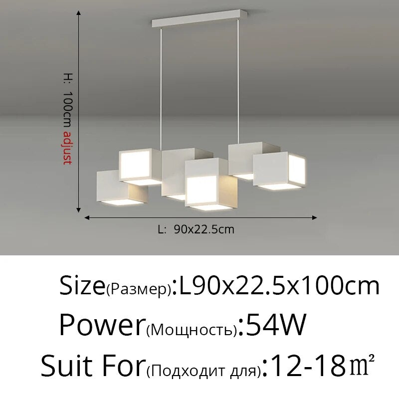 Lustre LED minimaliste intérieur éclairage cuisine