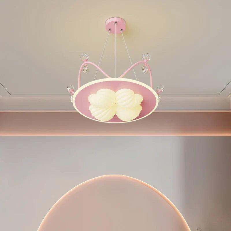 lustre nuage cristal romantique pour chambre d'enfant décoratif