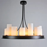 lustre à led moderne en verre pour décoration intérieure