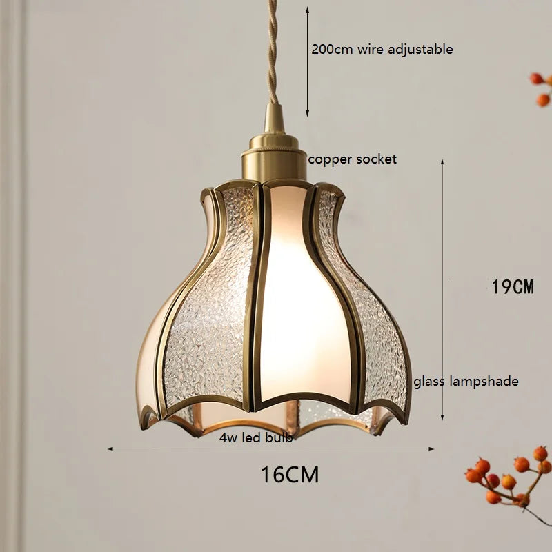 iwhd suspension moderne en cuivre verre led décorative