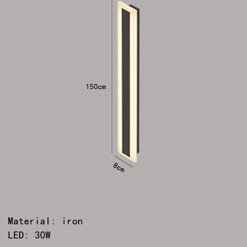 applique murale led minimaliste en aluminium pour éclairage