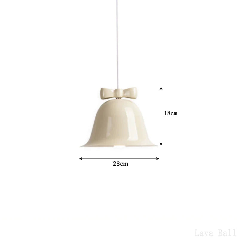 suspension modernes en forme de cloche avec nœud décoratif