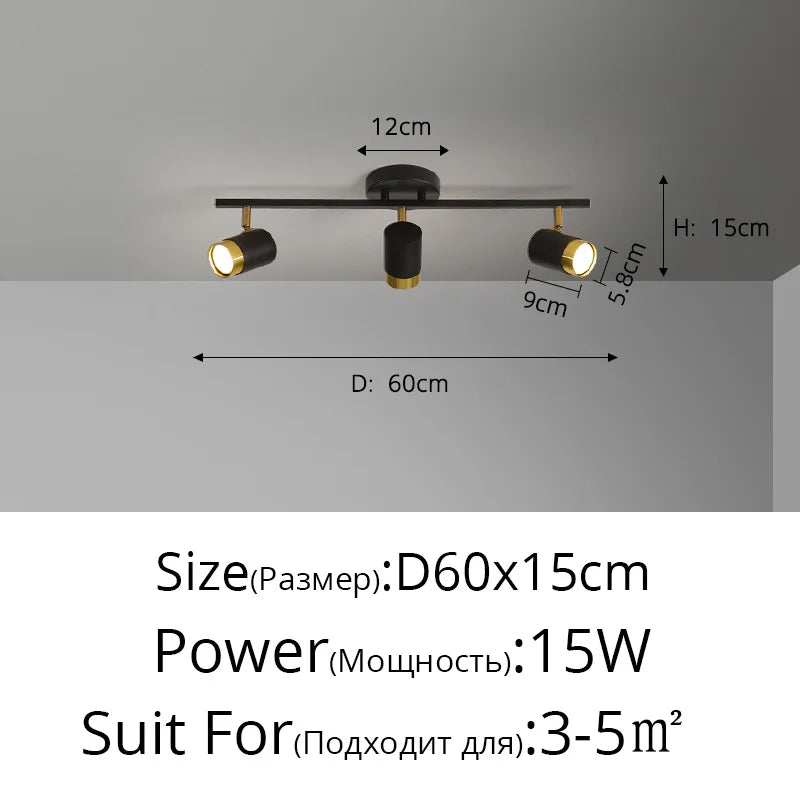 lustre moderne led pour magasin de vêtements et salon