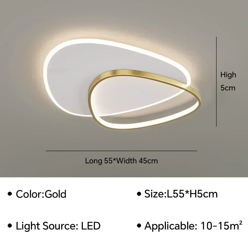 lustre intérieur moderne à leds pour décoration de la maison