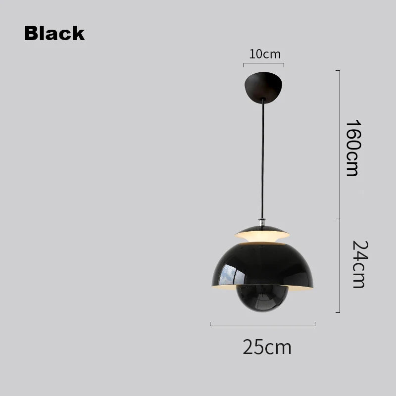 Moderne Nordique Danois Designer LED Suspension Lumière Fleur Bud Décor Art Suspendus Lustres Lampe Maison Chambre Cuisine Lampe De Chevet