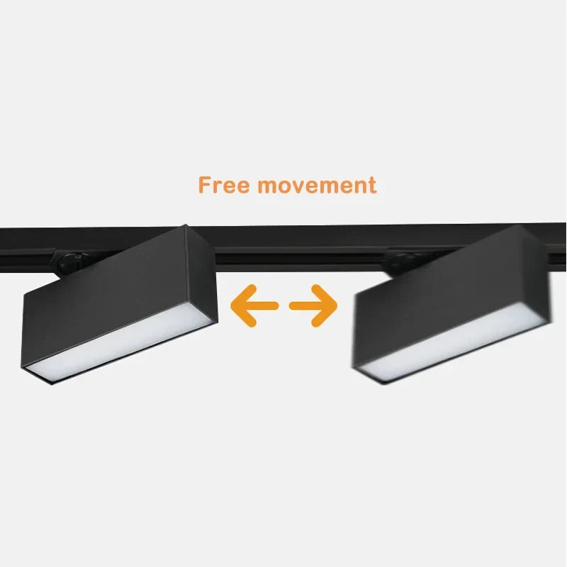 plafonnier cree led rail éclairage pour magasins et intérieurs modernes