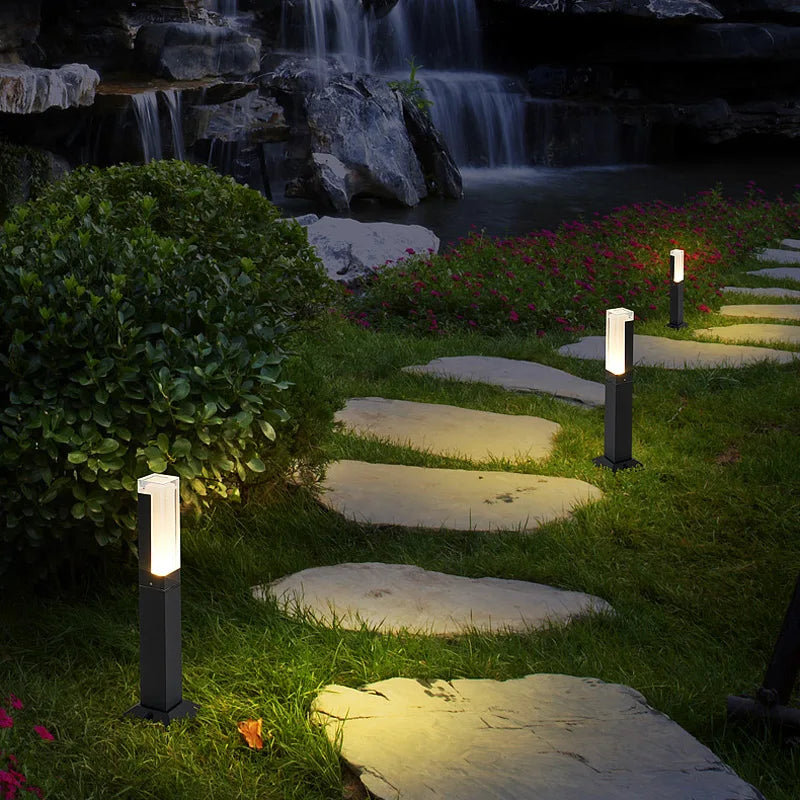 lampe led extérieure étanche éclairage moderne pour jardin et allée