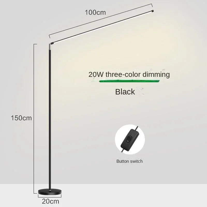 lampadaire led minimaliste super lumineux pour lecture