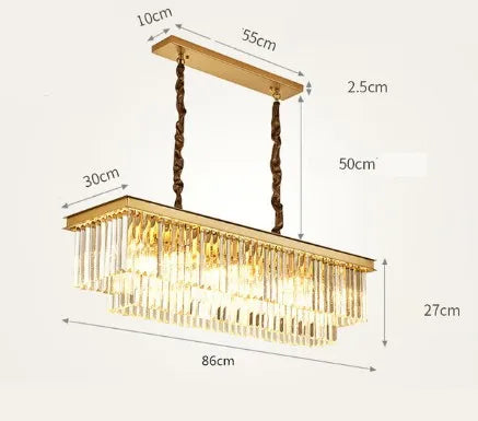 lustre en cristal design créatif pour décoration intérieure