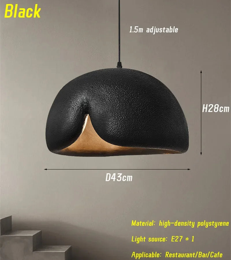 Wabi Sabi Chandelier Design Dining Living Room Bedroom Cafe Lamp Study Decor Pendant Light Fixture Kitchen Island Accessories