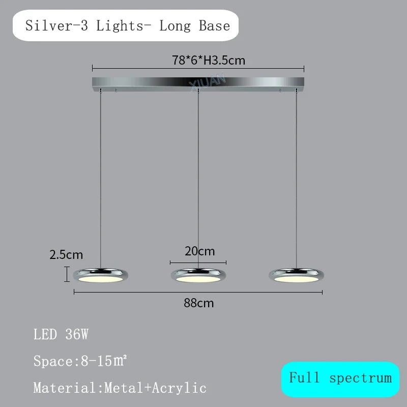 lustre rond moderne avec gradation pour restaurant et bar