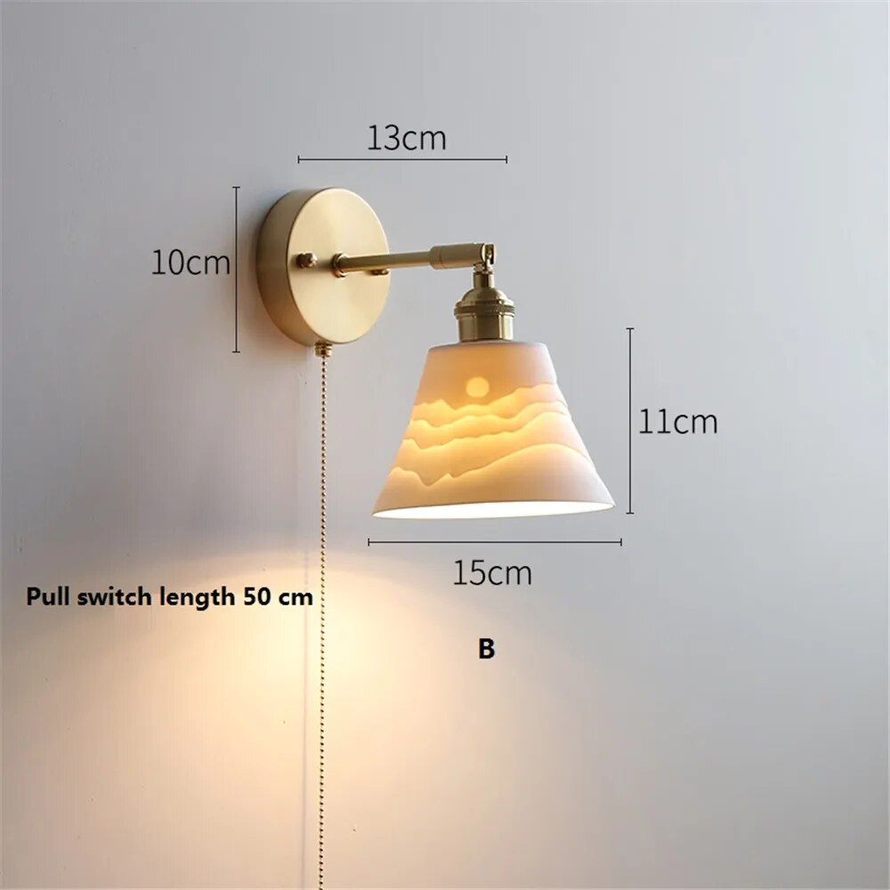 Applique murale LED en céramique