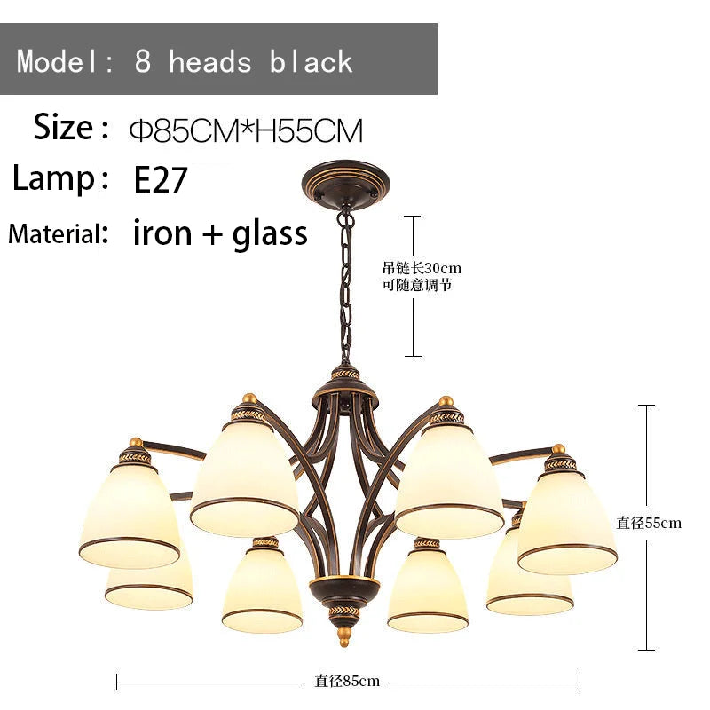 lustre rétro américain pour éclairage intérieur de plafond