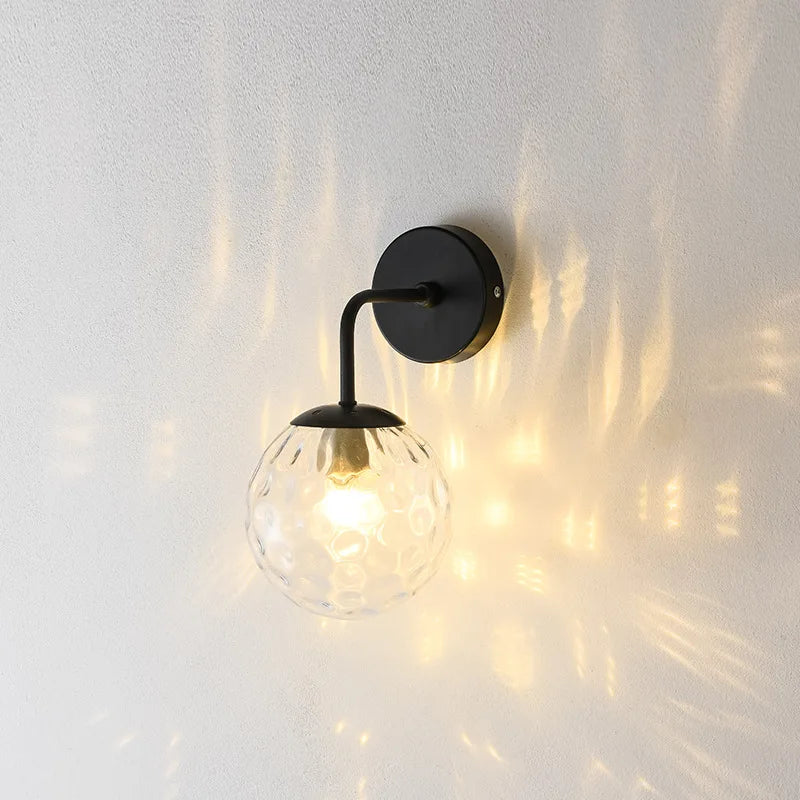 applique murale en verre style européen à led pour intérieur