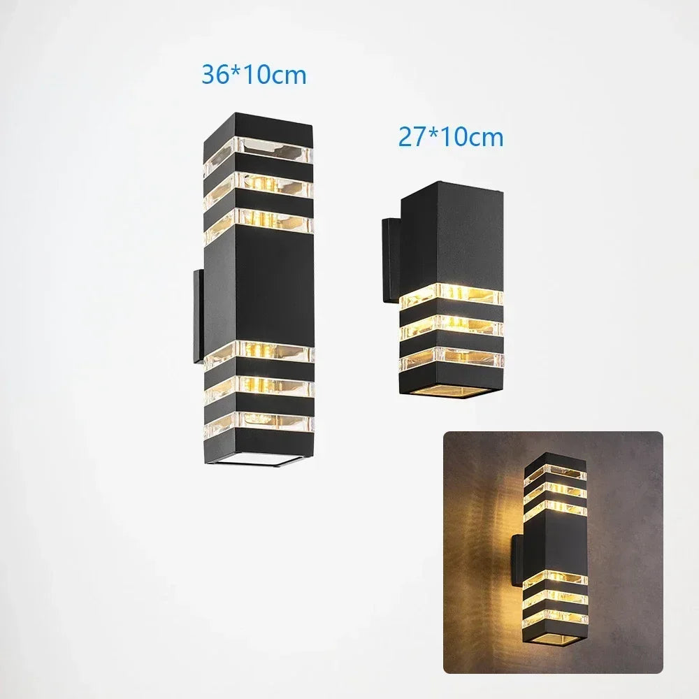 applique murale led imperméable avec capteur pour intérieur et extérieur