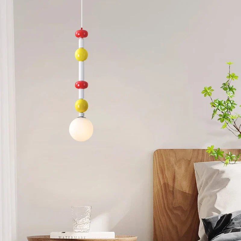 suspension boule en verre abat-jour haut plafond memphis