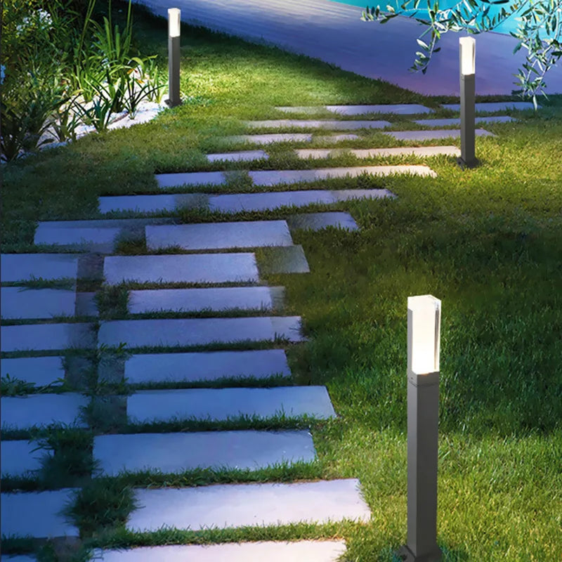 colonne lumineuse led extérieure étanche pour jardin et paysage