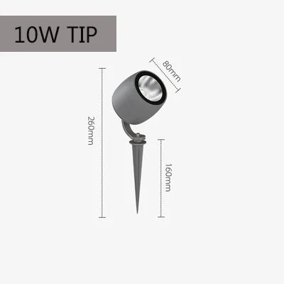 lampe de jardin à led haute puissance avec piquet à livraison gratuite