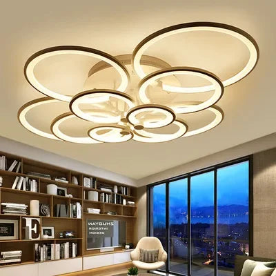 plafonnier led moderne à intensité variable pour intérieur