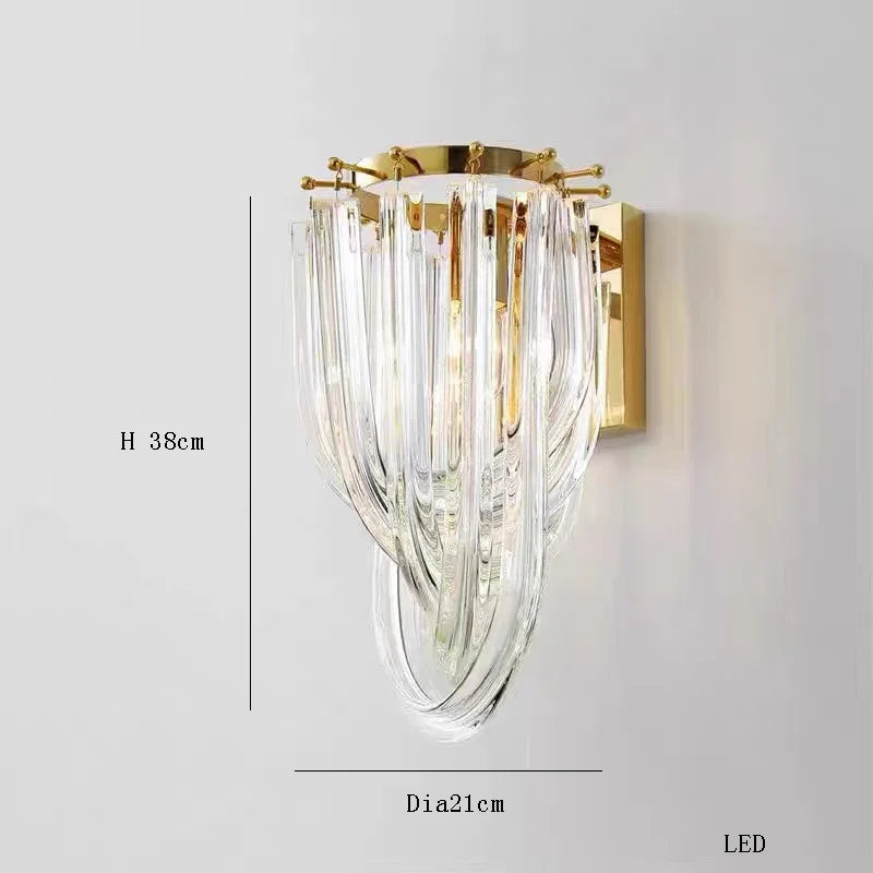 lustre led en verre design moderne pour restaurant ou hôtel