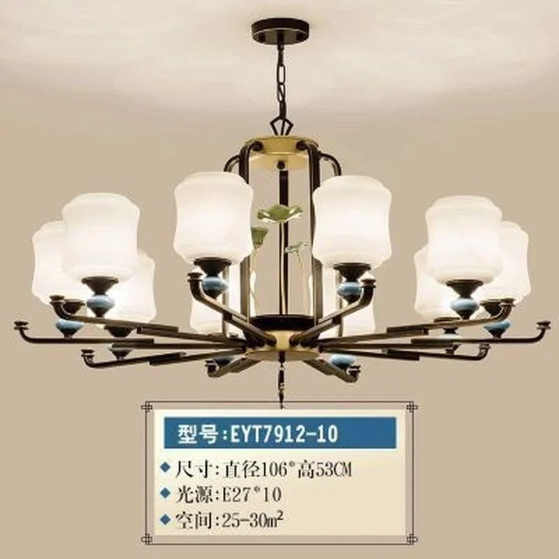lustre rétro chinois pour un éclairage élégant et chaleureux