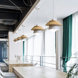 Sweet Home Macaron couleur LED fer bois Suspension Luminaire Lustre suspendu lumières intérieur Lustre lampes plafond décoration