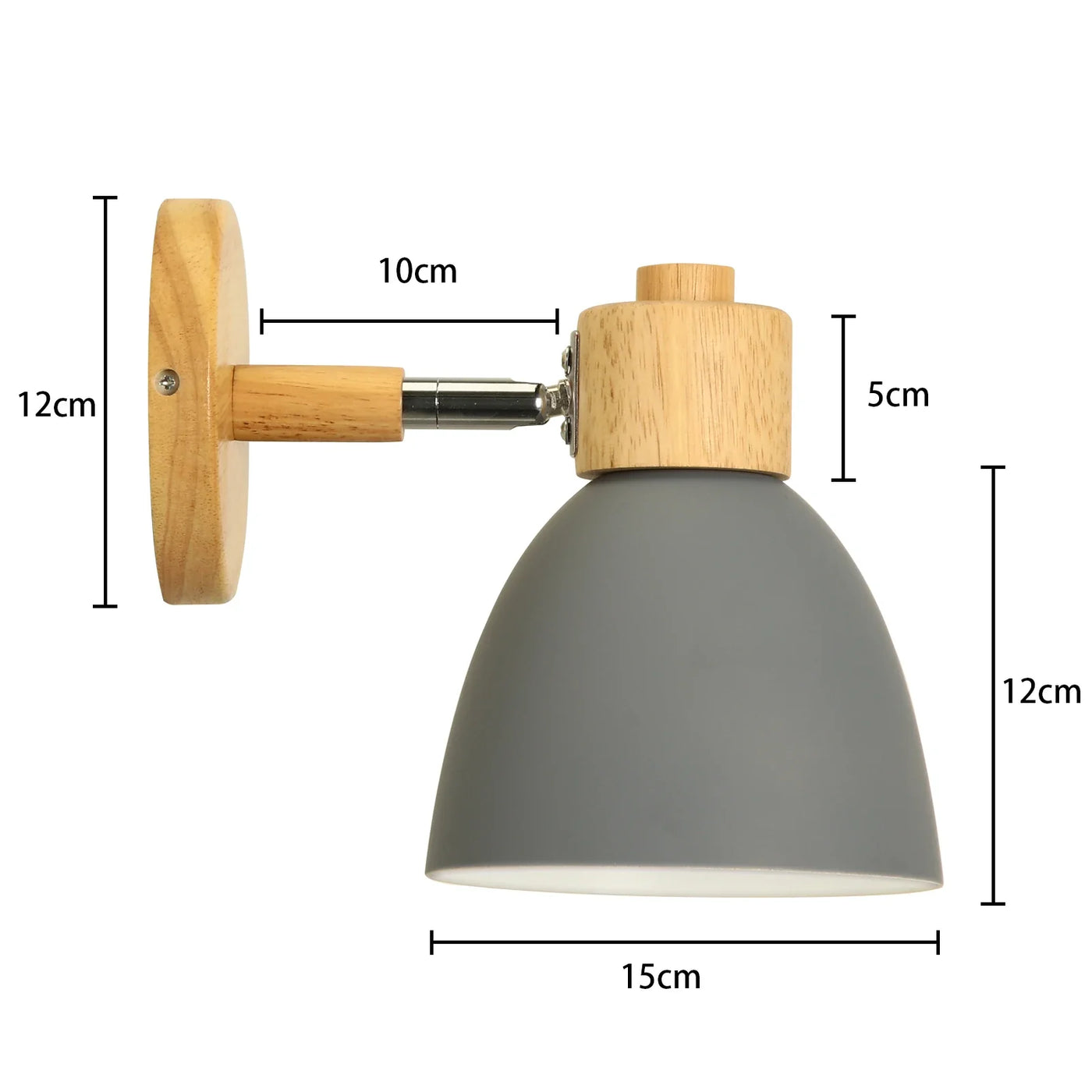 applique murale led nordique bois moderne décor maison