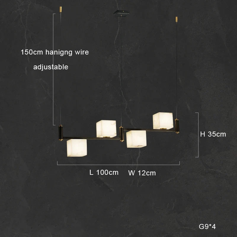 plafonnier led suspendu marbre blanc design moderne décoratif idéal villas