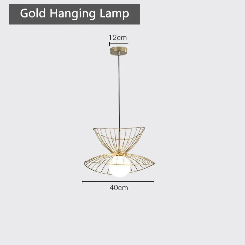 suspension plafonnier design en métal avec fil réglable led