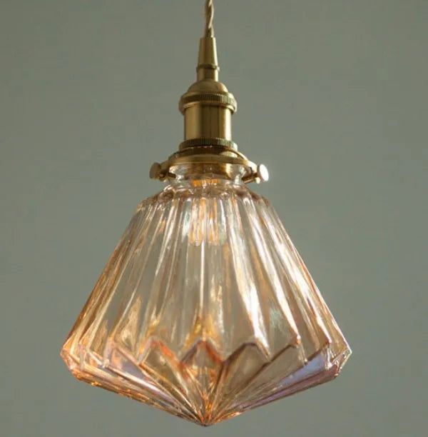 lustre moderne en verre et cuivre design minimaliste pour éclairage créatif