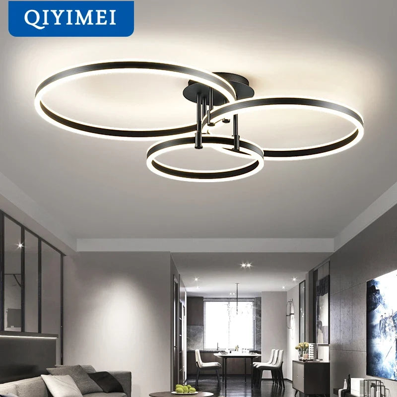 lustre led en acrylique avec lumières haut et bas