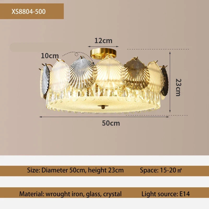 lustre design moderne cristal français led créatif