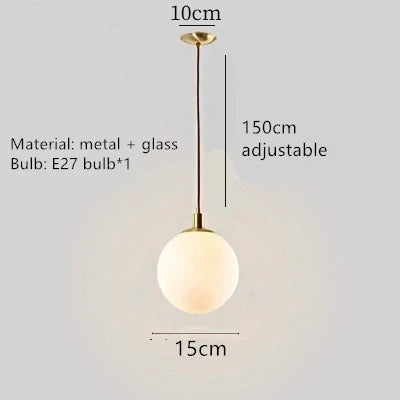 suspension led boule à bulles réglable en hauteur